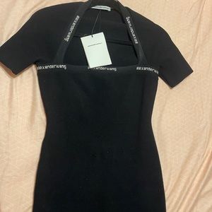 Alexander Wang Black mini bandage dress